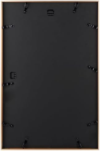 Golden State Art 16x24 Rose Gold Aluminum Frame, Real Glass, Mat Fits 12x18