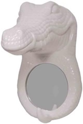 Streamline "Once Upon a Wall Porcelain Mirror & Hook, Crocodile