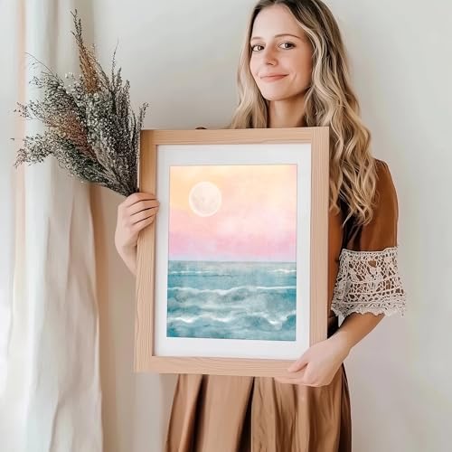 DREAM BIG PRINTABLES Sunrise at Beach - 8x10 (Unframed) | Art Print for Home and Office Decor | Wall Art for Nature Lovers and Art Collectors | Living Room Decor | Bedroom Decor | Abstract Wall Art
