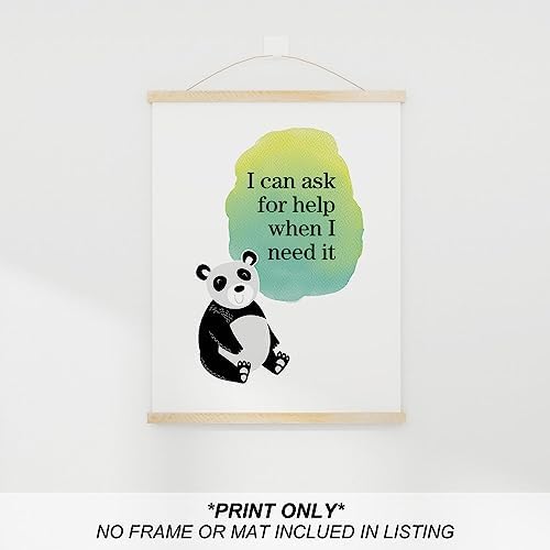 heilkee Positive Affirmations Wall Decor Inspirational Quotes Wall Art with Encouragement for Kids Positive Saying Prints Back to School Motivational Gifts Set of 6(UNFRAMED 8x10in)