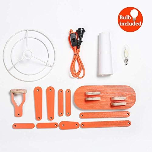 Orange Floor Lamp and Kids Table Lamp