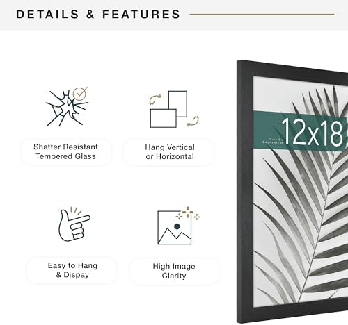 MCS Studio Gallery Frame Black Woodgrain, 2-Pack
