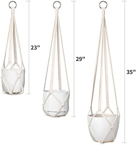 Dahey Macrame Plant Hanger Indoor Hanging Plant Holder Basket for Flower