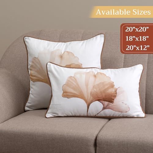 Maison d' Hermine Throw Pillow Covers 100% Cotton (20" x 20" - Pack of 1)