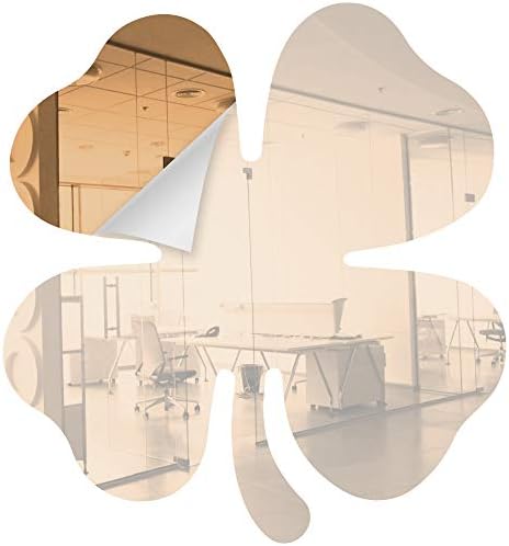 Acrylic Mirror 8" Wide Shamrock Rose Gold .118" Thick No Adhesive Reflective Pieces Perfect for DIY Arts and Crafts School Projects Home or Office Decor Special Events by Marketing Holders