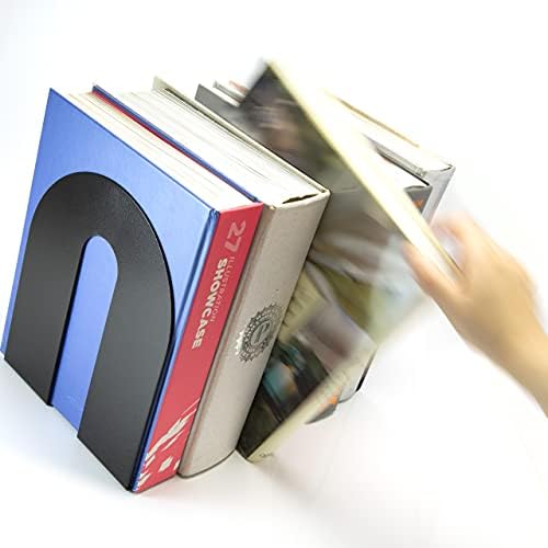 Officemate Bookends, Heavy Weighted 10-inch Steel, Black (93182) (Pack of 6)