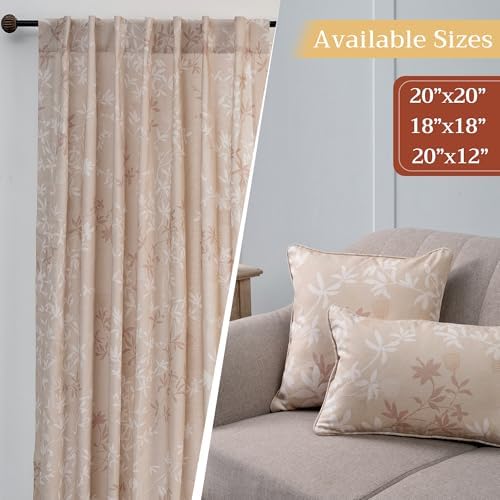 Maison d' Hermine Throw Pillow Covers 100% Cotton (18" x 18" - Pack of 1)