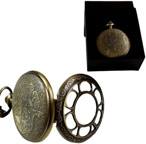 Black Obsidian Scrying Mirror, Obsidian Feng Shui Mirror, Witches Mirror Presents, Witchcraft kit Divination Tools (Pocket Watch-C)