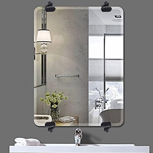 4PCS Mirror Glass Clip Set -Bathroom Mirrors Supporting Sheet - Dresser Mirror Fixed Fitting,Wall Mount -Black