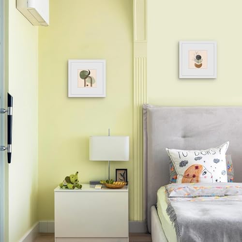 Picrit 8x8 Picture Frame Set of 12, Modern Gallery Wall Frames, White
