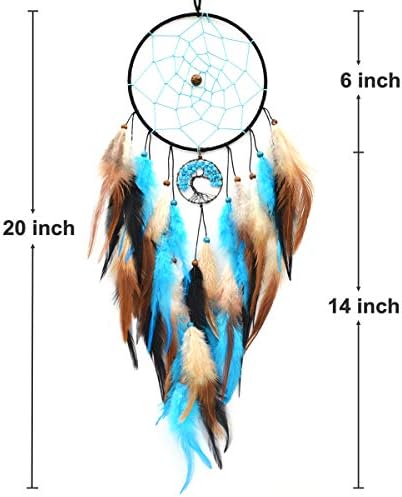 Urdeoms Dream Catchers for Boy Blue Tree of Life Dreamcatcher Wall Decor