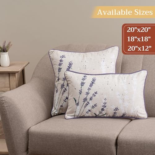 Maison d' Hermine Throw Pillow Covers 100% Cotton (20" x 20" - Pack of 1)