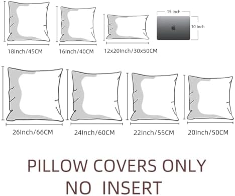 Fancy Homi 4 Packs Decorative Throw Pillow Covers for Living Room Couch Bed, Modern Farmhouse Boho Home Décor Accent Cushion Case, 26" x 26", Green Series