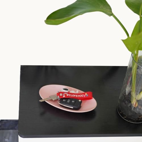 HANKOR Ceramic Key Bowl for Entryway Table, 7 x 4 Key Dish Tray Catch All Bowl, Small Decorative Bowl for Key Jewelry Ring, Pink