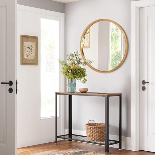 AOAOPQ Large Matte Frame Circle Mirrors Round Wall Mirror for Bathroom, Entryway, Living Room Hallway Bedroom Entryway Vanity 24 inch Gold