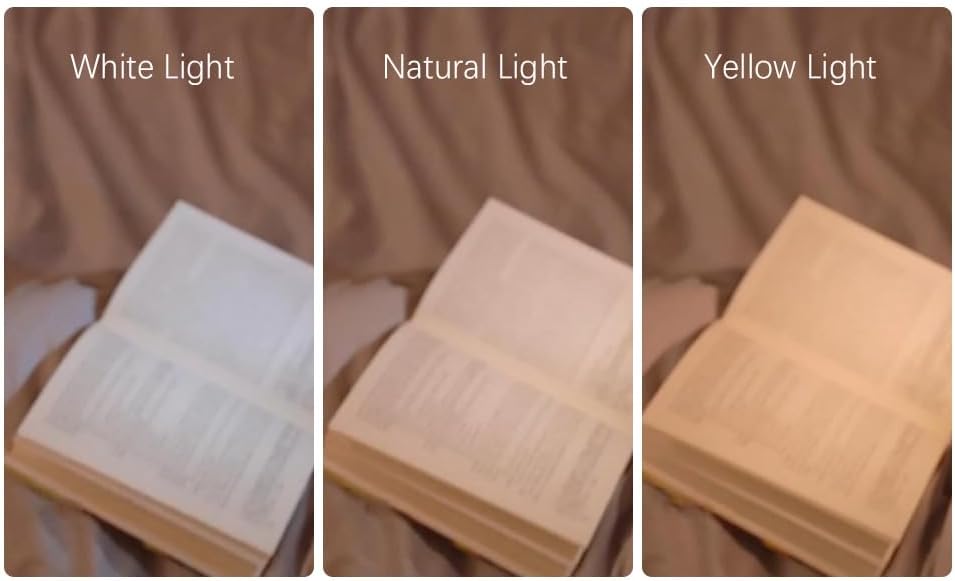 Neck Reading Light – Rechargeable Book Light with 3 Color & Brightness Modes, Flexible Hands-Free Neck Lamp for Reading in Bed, Knitting, Camping, Repair
