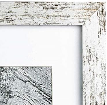 kennethan 8x10 Picture Frame Rotten Brown, Wooden Frame with white mat, For Tabletop and Wall Mounting Display for Home, Office,Gallery,Holiday with Photos, Posters
