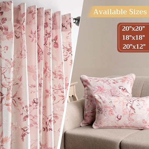 Maison d' Hermine Throw Pillow Covers 100% Cotton (20" x 20" - Pack of 1)