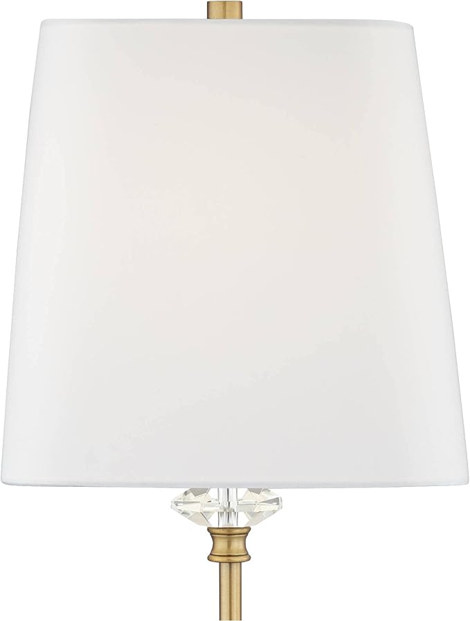 Julia 29 1/2" Tall Buffet Table Lamp Gold Crystal Skinny Brass Traditional