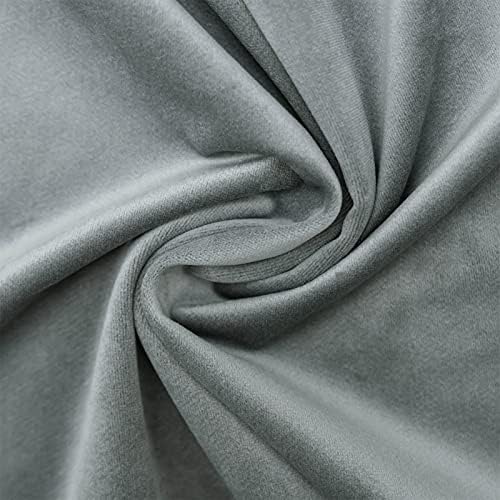 Grey Decorative Lumbar Velvet Throw Pillow Covers 12x20 inch Set of 2 with Zipper Luxury Soft Solid Rectangle Cushion Covers Case for Sofa Couch Bed Living Room