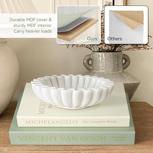 1DOT2 Decorative Books Set of 2, Sage-Beige-Artist