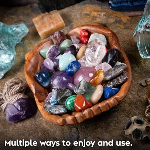 Wooden Hands Bowl, Crystal Display, Rock Display, Natural, Large