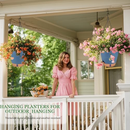 Hanging Planters for Indoor Plants 8 Inch, 2 Pack, Self Watering