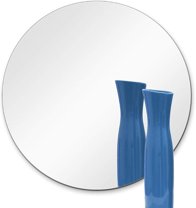 Round Glass Mirror Pack (5) - 6" Wedding Centerpiece - 1/4" Thick - Flat Polished