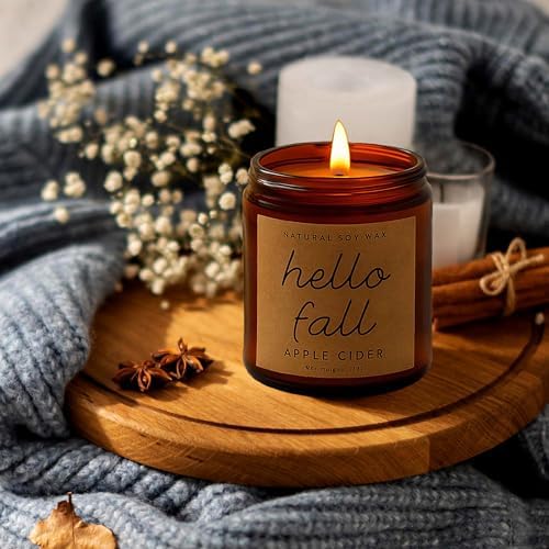 Lihome Fall Candles - Fall Decor for Home, Gifts for Women(Apple Cider)