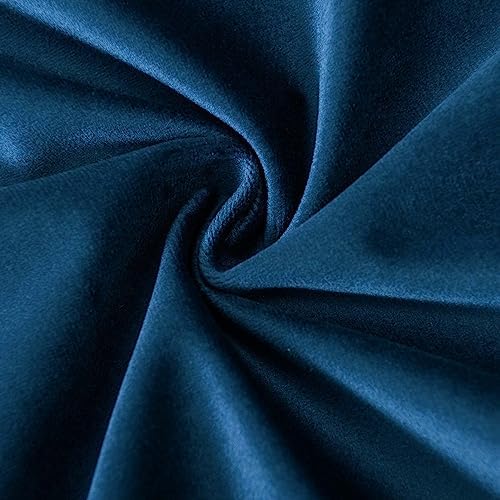 JUSPURBET Decorative Velvet Throw Pillow Covers 20x20 Set of 2,Navy