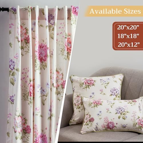 Maison d' Hermine Throw Pillow Covers 100% Cotton (20" x 20" - Pack of 1)