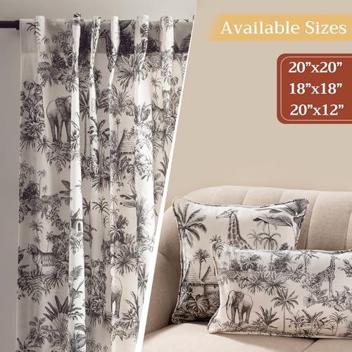 Maison d' Hermine Throw Pillow Covers 100% Cotton (20" x 20" - Pack of 1)