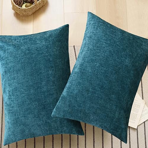 CaliTime Decorative Standard Throw Pillow Covers 26 X 20 Inches Ocean Blue