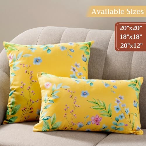 Maison d' Hermine Throw Pillow Covers 100% Cotton (12" x 20" - Pack of 1)