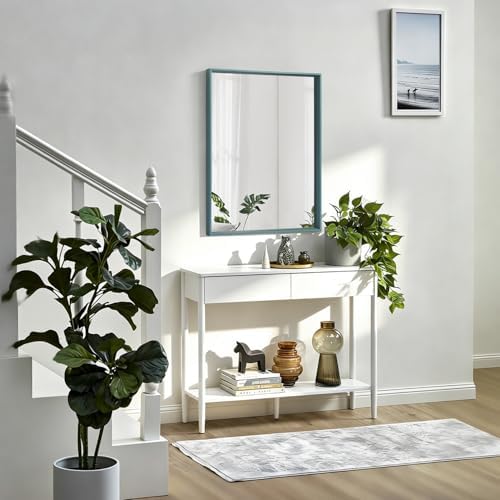 AAZZKANG Wall Mirror with Metal Frame Rectangle Modern Mirrors 20"x16" Decorative Bedroom Bathroom Wall Decor