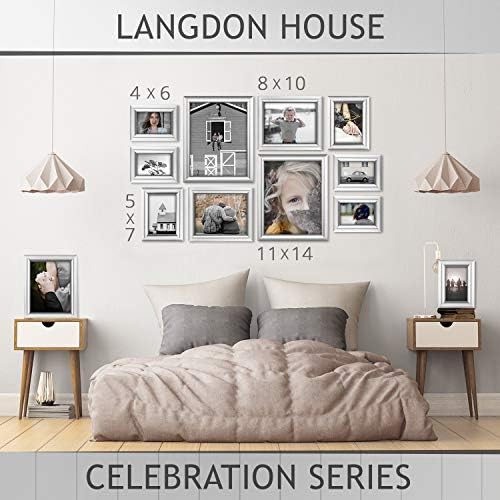 Langdon House 8x10 Picture Frames - Silver, 3 Pack - Celebration Collection