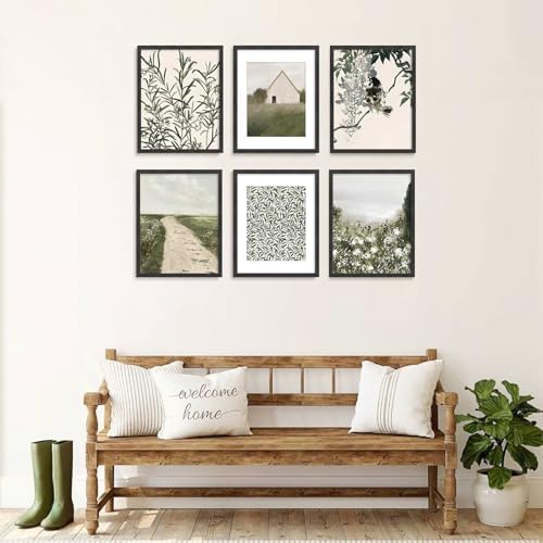 ATOBART 11x14 Picture Frame Set of 3, Black Wood, Plexiglass