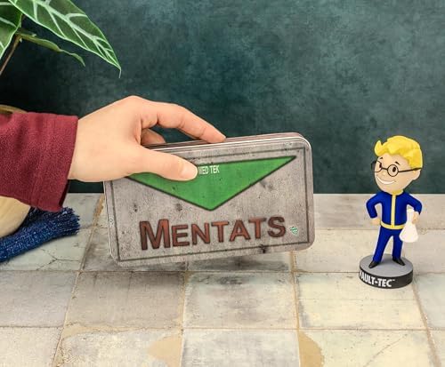Toynk Fallout Mentats Storage Tin Replica | Metal Trinket Dish Organizer For Jewelry, Accessories, and More