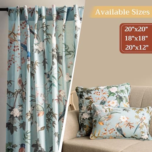 Maison d' Hermine Throw Pillow Covers 100% Cotton (12" x 20" - Pack of 1)