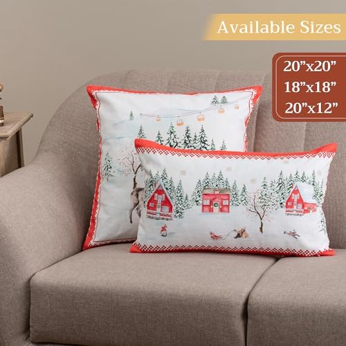 Maison d' Hermine Throw Pillow Covers 100% Cotton (18" x 18" - Pack of 1)