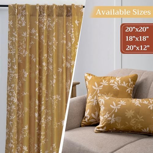 Maison d' Hermine Throw Pillow Covers 100% Cotton (12" x 20" - Pack of 1)