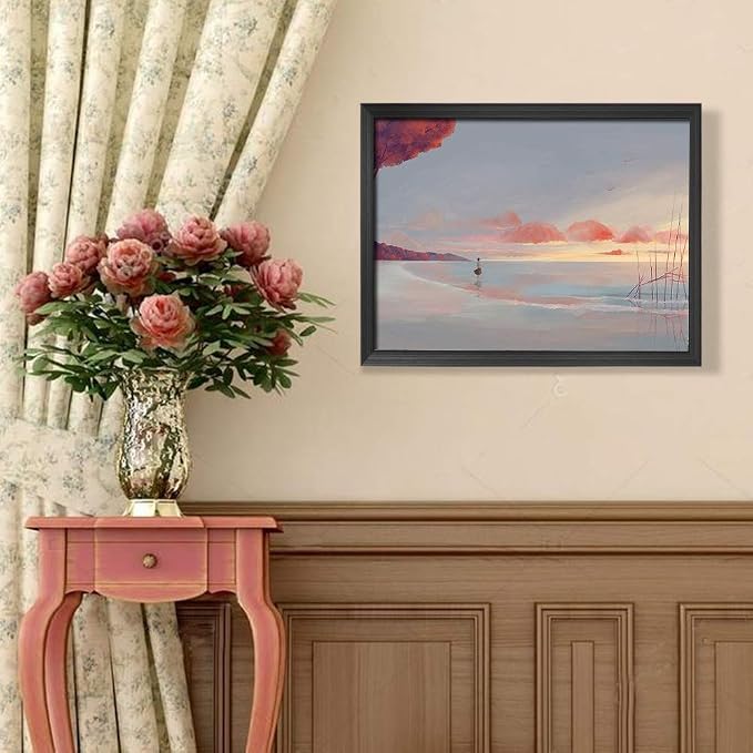 Giftgarden Black 18x24 Picture Frame 7 Pack Large 24x18 Poster Frames for Wall Portrait Landscape Display