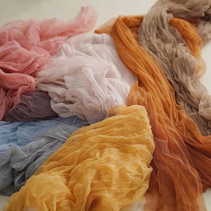 Coffee Cheesecloth Table Runner Cheese Cloth Wedding Birthday Party Decor | 10Ft Summer Rustic Boho Gauze Farmhouse Bridal Baby Shower Holiday Dining Tea Party Home Table Decorations