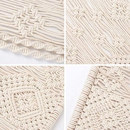 DIOMAND Macrame Wall Hanging Shelf,Handmade Boho Rope Plant Hanger Holder for Wall Decor
