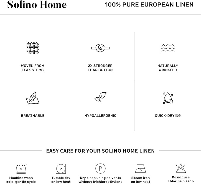 Solino Home 100% Pure Linen Table Runner Mustard Yellow, Fete 14 x 48 in | dresses up dining tables for everyday meals, European flax fibres, handcrafted by skilled artisans, soft, OEKO-TEX Certified