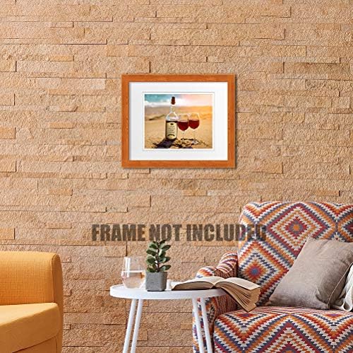 Taste Love Photo Prints Artwork with Couple's Names and Date on,Perfect Love Gift for Anniversary,Wedding,Birthday and Holidays.14x11 inches D-Mats UNFRAMED
