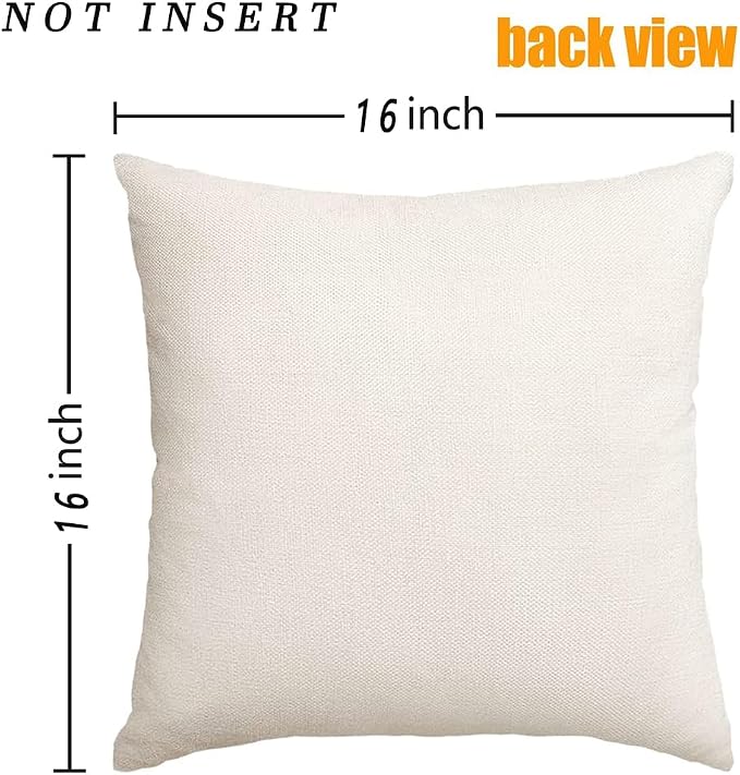 RABUSOFA Outdoor Pillow Covers 16x16 Inch,Outdoor Bird Lumbar Throw Pillow Cases Small Decorative Pillows for Couch Patio Furniture Polyester Linen Teal Blue Waterproof