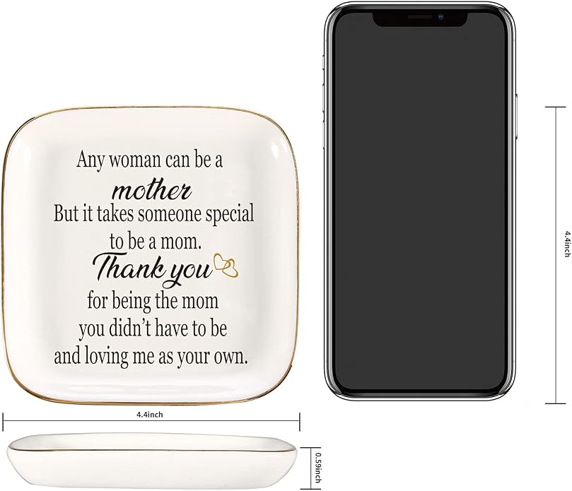 Ring Dish Jewelry Tray for Friend Mom Sister Maid of Honor,Birthday Mother's Day Christmas Gifts