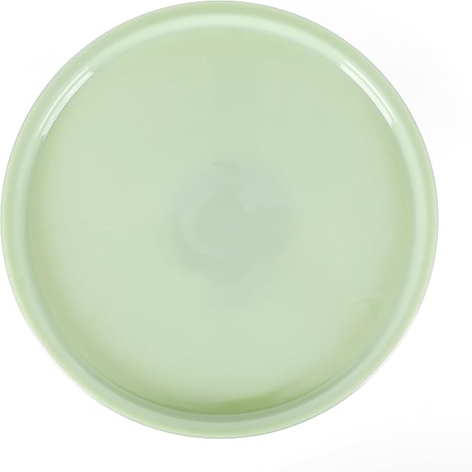 Martha Stewart Highbrook 10-Inch Jadeite Cake Stand with Glass Dome – Vintage-Style Pedestal Dessert Plate for Cakes (up to 8.5") and Pastries, Decorative Covered Serving Platter