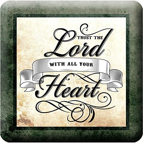 Inspirational Scriptures Coaster Set of 4 | Encouraging Verses to Protect Your Furniture | Christian and Spiritual Gifts and Decor